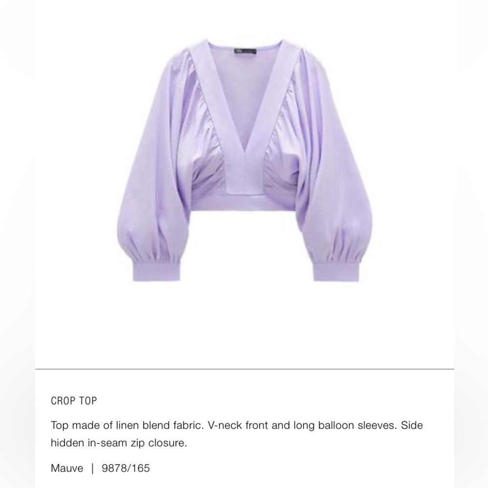 Mauve linen top